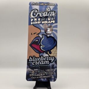Cream Premium Hemp Wraps - Blueberry Cream