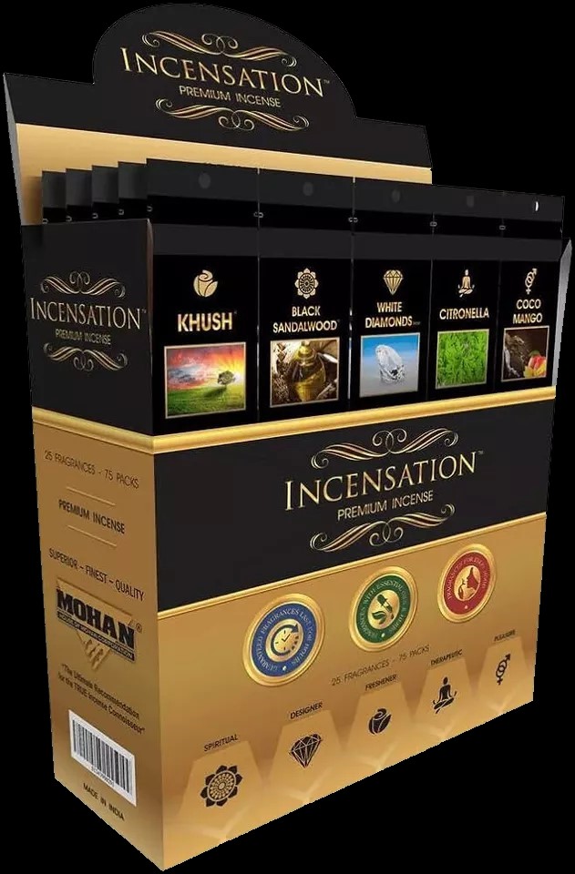 Incensation Premium Charcoal Incense - Fragrances Inspired by